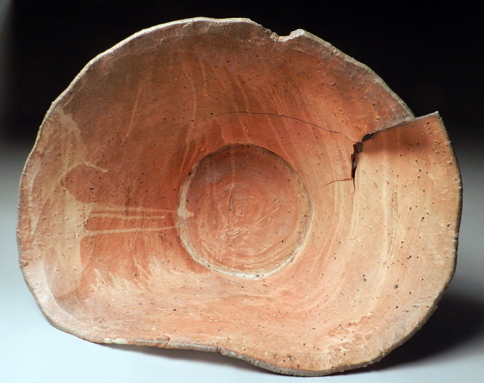 Recumbent Bowl with Big Crack