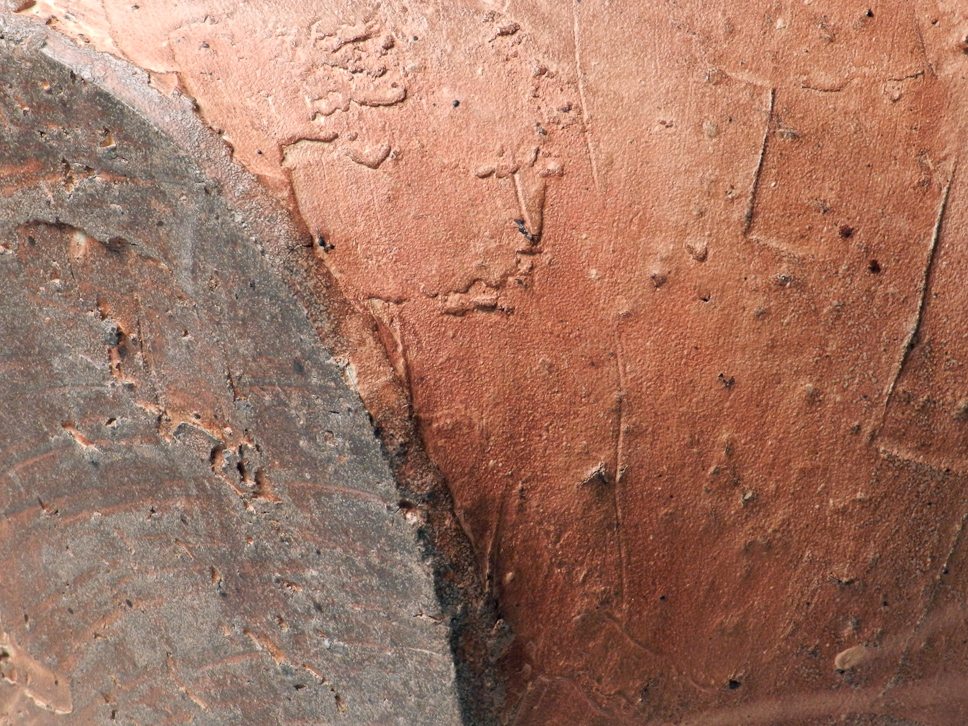 Recumbent Bowl with Big Crack detail